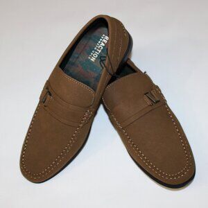 KENNETH COLE REACTION DK TAUPE BELT LOAFERS